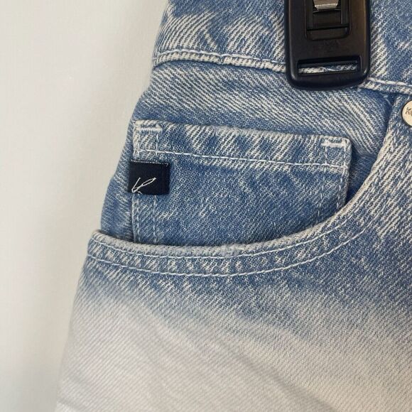 Kancan Size 26 White Blue Cut Off Distressed Denim Shorts‎ DistressedKC8711L - Picture 6 of 8